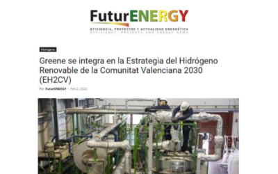 Greene se integra en la Estrategia del Hidrógeno Renovable de la Comunitat Valenciana 2030 (EH2CV)